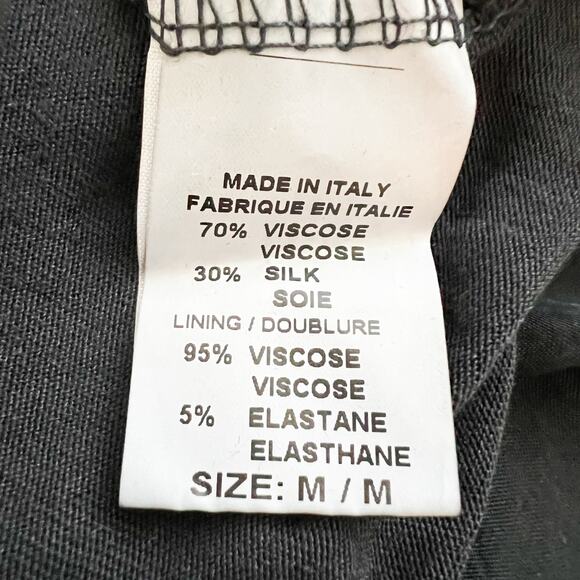 Bella Umbra Tiered Maxi Dress Womens M Silk Flowy Boho Going Out Casual Party - Picture 6 of 7